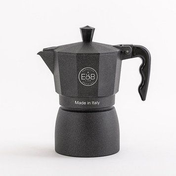 Гейзерна кавоварка E&B Lab Classic Moka Pot, 3 чашки, 150 мл EB-300 фото