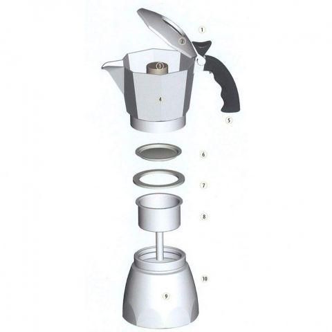 Воронка для гейзерной кофеварки Bialetti Brikka на 4 чашки 800114 фото
