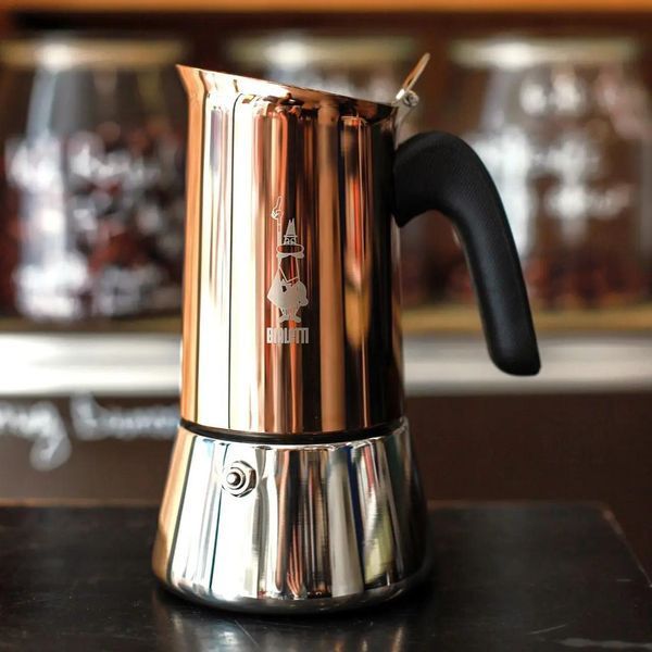 Гейзерна кавоварка Bialetti Venus NEW Rame на 6 чашок 270 мл 0007285/CN фото