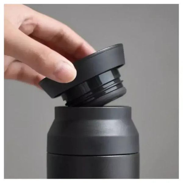 Термочашка Kinto Travel Tumbler 500 мл Черная туристическая питьевая металлическая 20946 фото