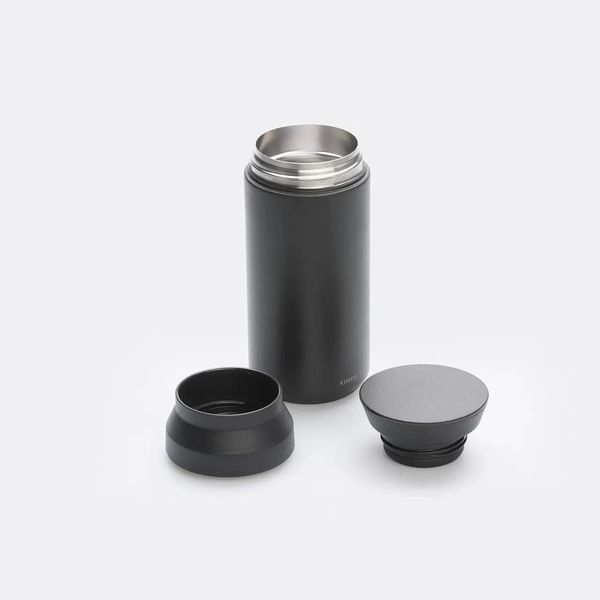 Термочашка Kinto Travel Tumbler 500 мл Черная туристическая питьевая металлическая 20946 фото