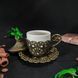 Чашка турецкая с кофейным блюдцем по-восточному 100 мл бронза 14327 фото 6