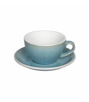 Чашка и блюдце для латте Loveramics Egg Caf&eacute; Latte Cup & Saucer, 300 мл, Ice Blue C088-111BIB фото