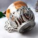 Набір турецьких чашок на 6 персон для кави по-східному керамічні 50 мл з блюдцями і підставками Сріблясто мармуровий TC002 фото 8