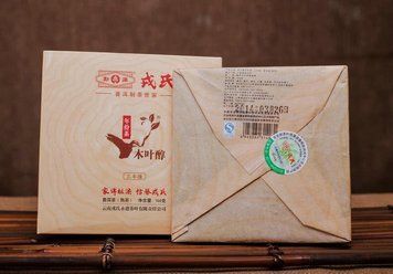 Китайский чай Шу Пуэр Mengku Rongshi Mu Ye Chun 3-летний 2014 года, 100 г 634 фото