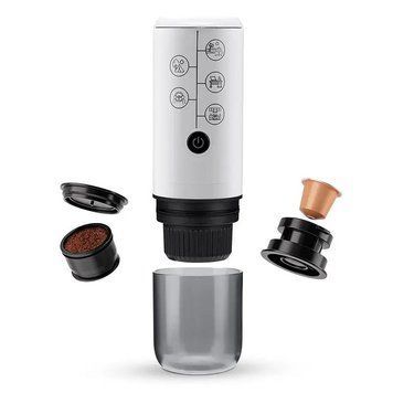 Портативна фільтр кавоварка Icafilas Travel Espresso Maker 2 в 1 Біла для меленої кави і капсул ME2410B фото