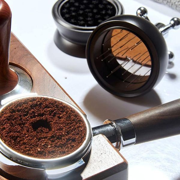 Распределитель молотого кофе в холдере Needle Coffee Distributor Black, регулируемый 30028 фото