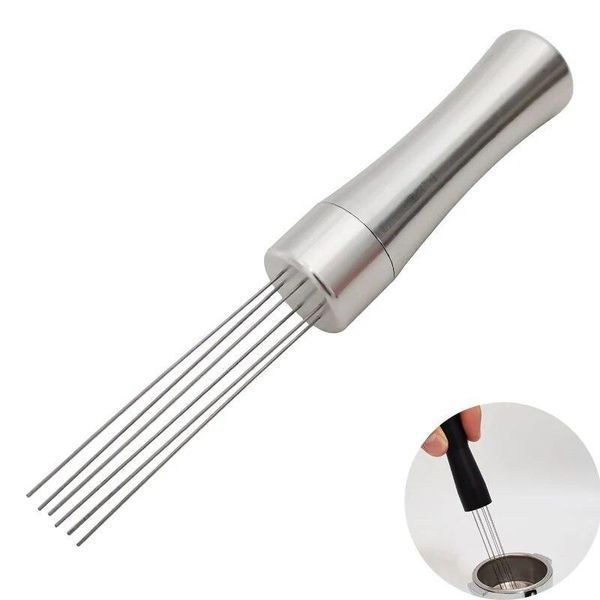 Распределитель молотого кофе в холдере Tool Needle Silver, разрыхлитель DSC022 фото