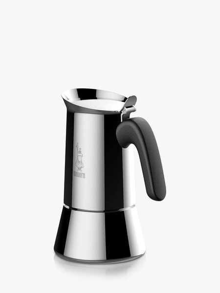 Гейзерна кавоварка для індукції Bialetti new venus induction 460 мл для плити на 10 чашок із нержавійки 7256 фото