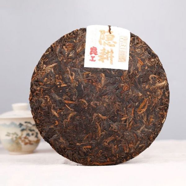 Китайский чай Шу Пуэр Haiwan Lao Tong Zhi Yin Geng (Скрытый рецепт) 2020 года 400 г 1085 фото