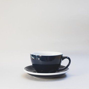 Чашка і блюдце для лате Loveramics Egg Cafe Latte Cup & Saucer Denim 300 мл C088-07BDE фото