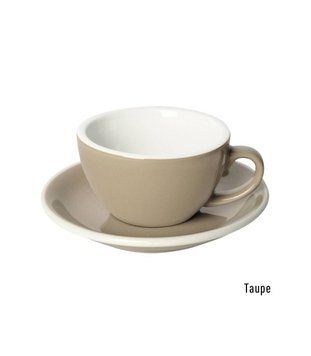 Чашка и блюдце для капучино Loveramics Egg Cappuccino Cup & Saucer, 200 мл, Taupe C088-72BTP фото
