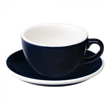 Чашка и блюдце для капучино Loveramics Egg Cappuccino Cup & Saucer Denim, 200 мл C066-04DEN фото