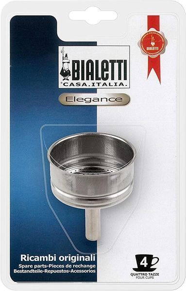 Воронка Bialetti Funnel к гейзерным кофеваркам Venus,Musa,Kitty на 4 чашки 800502 фото