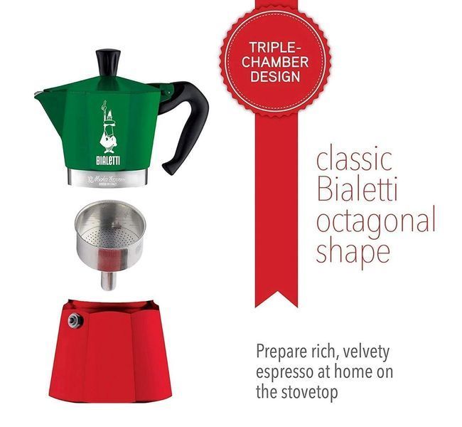 Гейзер для кави Bialetti Moka Express Italia 300 мл алюміній, біалетті для заварювання кави на 6 чашок кавоварка для газової плити 5323 фото