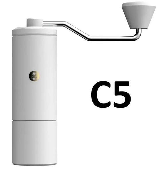 Ручна кавомолка Timemore C5 Біла зі сталевими конічними жорнами ChestnutC5W фото