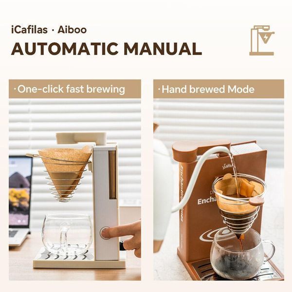 Эксклюзивная капельная кофеварка Icafilas Drip Coffee Maker для заваривания фильтр кофе, Кофеварка капельная MA2302A фото