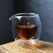 Чахай скло 180 мл з подвійними стінками Чаша Справедливості для китайського чаю Без ручки прозора 298 фото 1