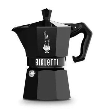 Гейзерна кавоварка Bialetti Moka Express Exclusive Black (3 чашки - 130 мл) 9065 фото