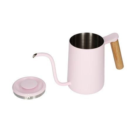 Чайник для варки фильтр кофе Timemore Fish Youth Pink, 600 мл, из нержавеющей стали, с длинным носиком 300224 фото