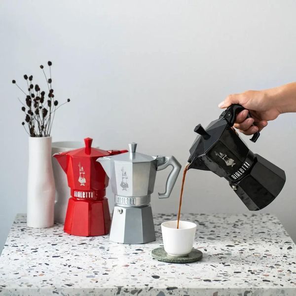 Гейзерна кавоварка Bialetti Moka Express Exclusive Black (3 чашки - 130 мл) 9065 фото