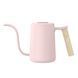 Чайник для варки фильтр кофе Timemore Fish Youth Pink, 600 мл, из нержавеющей стали, с длинным носиком 300224 фото 1