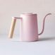 Чайник для варки фильтр кофе Timemore Fish Youth Pink, 600 мл, из нержавеющей стали, с длинным носиком 300224 фото 2