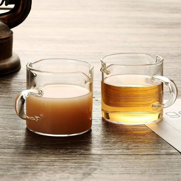 Молочник джаг для кофе эспрессо Creamer 110 мл 2 носика 15063glass фото
