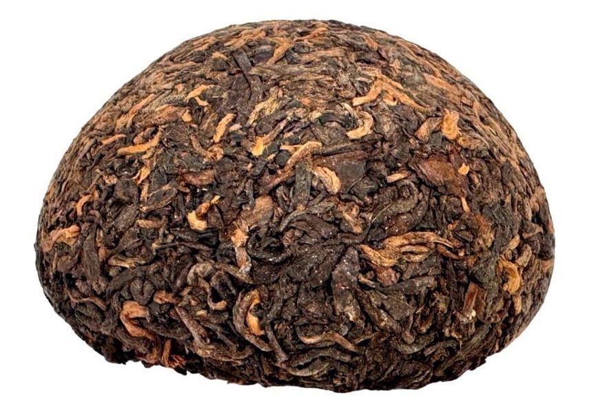 Китайський чай шу пуер Haiwan Lao Tong Zhi 968 101 2010 року, пресований, 100 г 956 фото