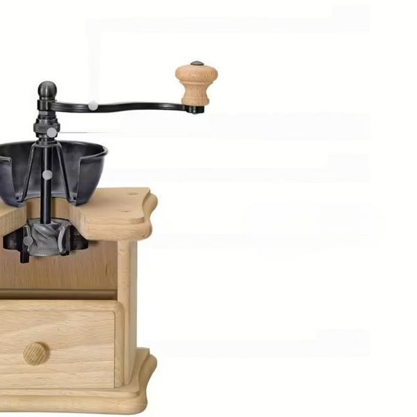 Ручная кофемолка Zassenhaus Santiago Beech Wood c деревянным ящиком в винтажном стиле стальные жернова 40227 фото