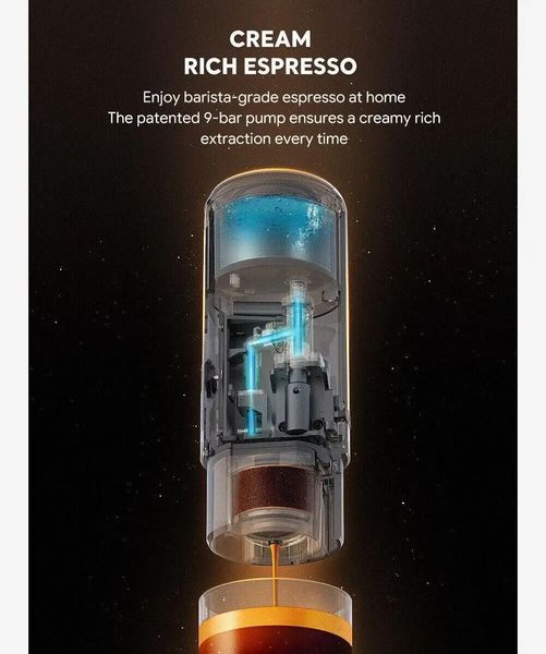 Портативна капсульна еспресо кавоварка Icafilas Travel Espresso usb ручна дорожня YJ04 фото