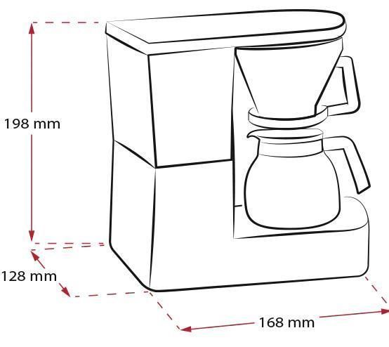 Фильтровая кофеварка Melitta Aromaboy Белая 2 чашки 310 мл капельная для заваривания кофе 1015-01 фото