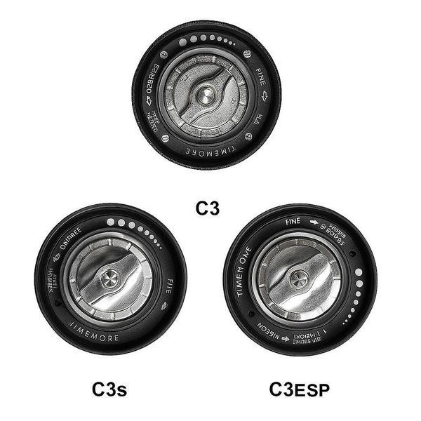 Ручна кавомолка Timemore Chestnut C3 ESP зі сталевими конічними жорнами та регулюванням помолу алюмінієва механічна фірмова 18535 фото