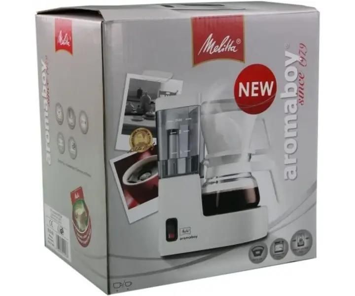 Фильтровая кофеварка Melitta Aromaboy Белая 2 чашки 310 мл капельная для заваривания кофе 1015-01 фото