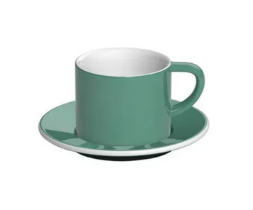 Чашка и блюдце под капучино Loveramics Bond Teal, 150 мл C098-20BTE фото