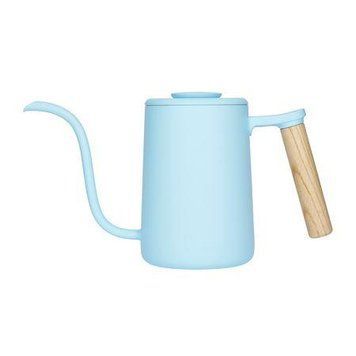 Чайник для кави Timemore Fish Youth Blue, 600 мл, заварювальний, для фільтр кави, з тонким носиком 300225 фото