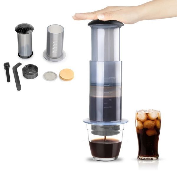 Аеропрес кава Icafilas Travel Coffee Maker Портативна ручна кавоварка Aeropress для заварювання фільтр кави KF06 фото