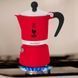 Гейзерна кавоварка Bialetti Rainbow Red  на три чашки 130 мл із алюмінію 0009014/C фото 2