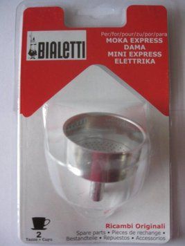 Воронка bialetti для гейзерной кофеварки moka express на 2 чашки 120 мл фильтр-воронка bialetti funnel 2 cup 800102 фото