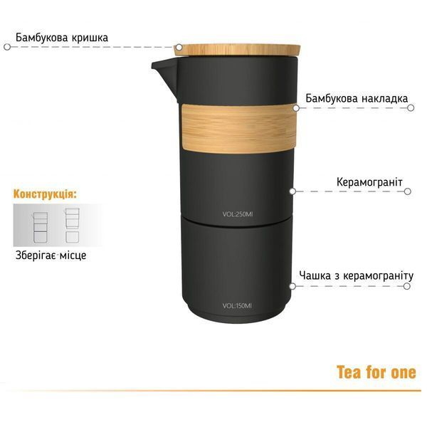 Чайный набор Tea for one TPA450-05A, 450 мл TPA450-05AB фото