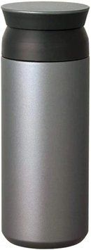 Термос Kinto Travel Tumbler 500 мл, для кави Silver, з кришкою, металева термокружка з нержавіючої колбою 20948 фото