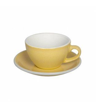 Чашка и блюдце для капучино Loveramics Egg Cappuccino Cup & Saucer, 200 мл, Butter Cup C088-123BBC фото