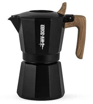 Гейзерна кавоварка мока алюмінієва MHW-3BOMBER Double Valve Moka Pot 4 cup Чорна, 180 мл, на 4 порції M5888B фото