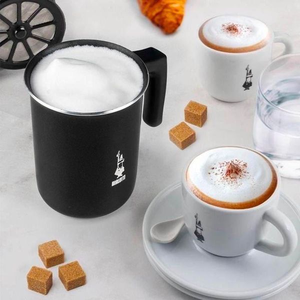 Вспениватель молока Bialetti 3 чашки 180 мл портативный для капучино ручной капучинатор мини-миксер для кофе 00AGR394 фото