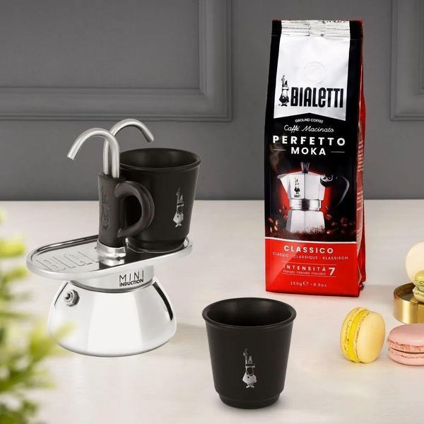 Гейзерна кавоварка Bialetti Induction Mini Black, 90 мл 0007310 фото