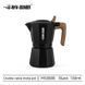 Гейзерна кавоварка мока алюмінієва MHW-3BOMBER Double Valve Moka Pot 4 cup Чорна, 180 мл, на 4 порції M5888B фото 4
