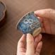 Пиала для чая Множество цветов, 70 мл, керамическая, Синяя, маленькая 1119 фото 8
