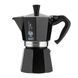 Гейзерна кавоварка Bialetti Moka Express Чорна 130 мл на три порції алюмінієва мока 0004952/NP фото 1