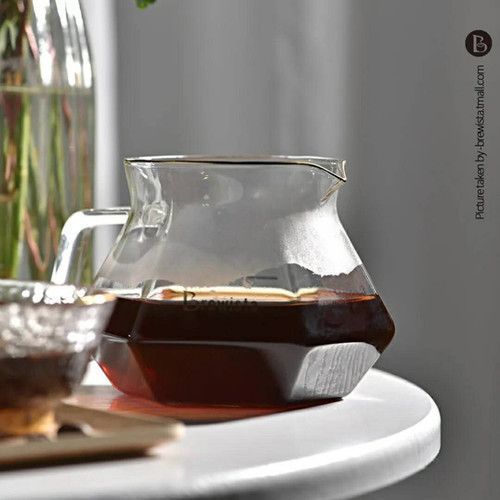 Стеклянный сервер Brewista X Series 400 мл для кофе v60 прозрачный заварник для пуровера с носиком кофейный 300463 фото