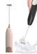 Міксер Milk Frother для молока, електричний, побутовий, для капучино і лате, портативний, Бежевий 1501BW фото 1